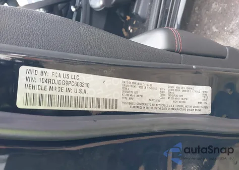 2023 Dodge Durango Gt Plus Awd from USA, damaged, VIN 1C4RDJDG9PC603210